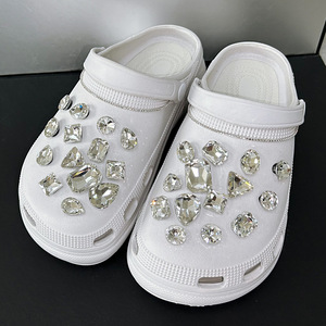 Wholesale Bling <strong>Jewelry</strong> Clog Charms Gems Rhinestone Decoration Girls Women Gifts Metal Shoe Buckle Shoe Charms Shoe Decorations - Product Image 4
