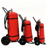 Extincteur à eau sur roues de 25 L, équipement mobile de lutte contre l'incendie pour usine, entrepôt, bâtiment commercial