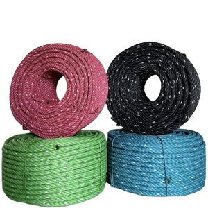 High Strength 3 Strand pp Polypropylene Twisted Braided Packaging Rope for Fishing Marine - Product Image 1