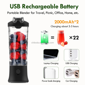 Frullatore Portatile USB-C Impermeabile da Esterno 26oz, 6 Lame, Pausa Automatica 30s, per Frullati Proteici, Smoothie, Succhi di Verdura, USB - Product Image 5