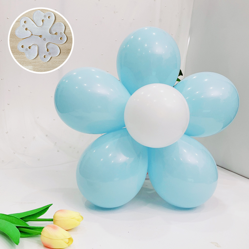 Lot De 2 Supports Pour Colonne De Ballons 30 Clips De Fleur De Ballon Et Points De Colle Pour
