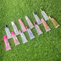 Versagel Liquide Imperméable Brillant à Lèvres Transparent Haute Brillance Pailleté Échantillon Personnalisé Brillant à Lèvres Maquillage Cosmétique en Gros