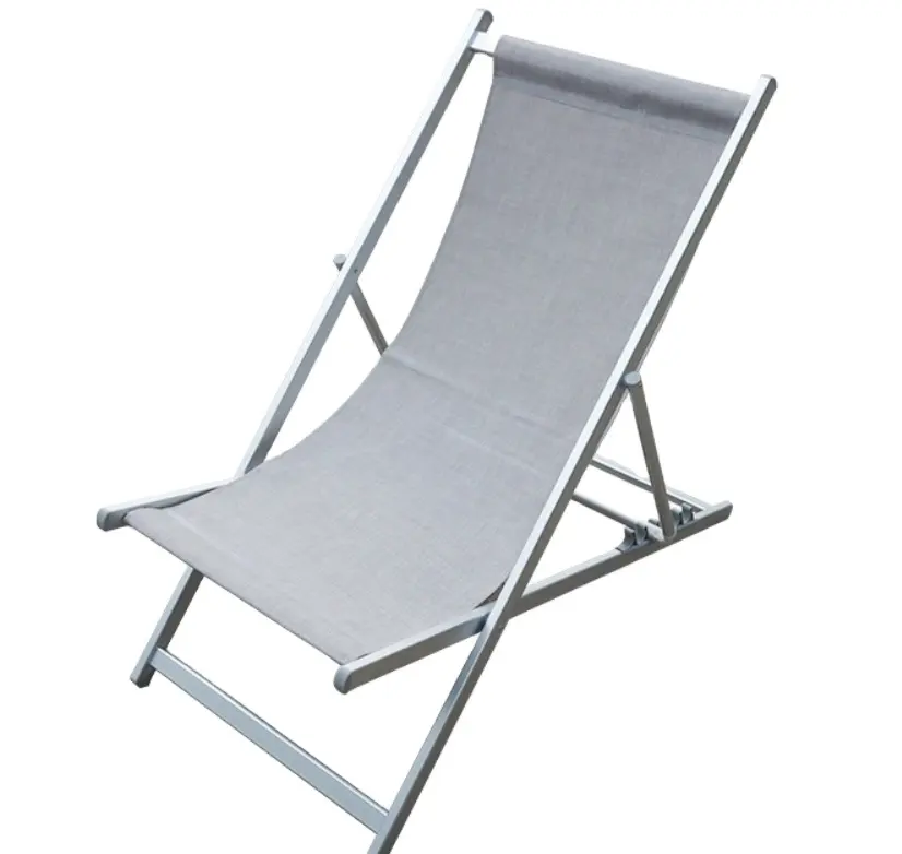 Mobili Da Giardino Patio letto pieghevole portatile con ombra del sole della spiaggia chaise lounger sedia in alluminio letto a dormire