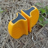 Mini aiguiseur de couteaux portable de poche, outil d'affûtage compact pour la maison, la cuisine, le camping et les activités de plein air