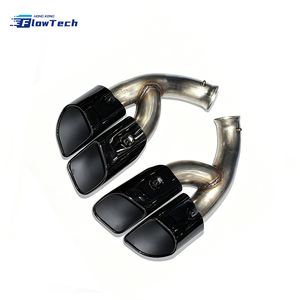 ปลายท่อไอเสียทรงสี่เหลี่ยม GTS Style สำหรับ Porsche Cayenne 958 ปี 2015-2017 แบบ Bolt-on อัพเกรดปลายท่อไอเสีย ติดตั้งแทนของเดิมได้โดยตรง - Product Image 2