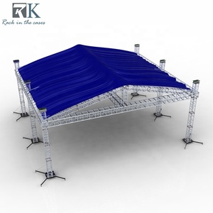 โครงถักอลูมิเนียมสีเงินขนาด 290*290 มม. สำหรับงานคอนเสิร์ต งานแต่งงาน งานแสดงแสงสี โครงเวทีแบบพกพา - Product Image 1