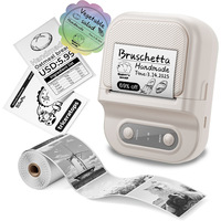 Imprimante thermique de reçus, mini-étiqueteuse, haute vitesse d'impression, interface USB, 203 DPI, papier 50 mm, batterie 1200 mAh, prise en charge SDK, en stock