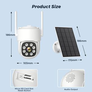 Cámara de Seguridad con Panel Solar Tipo Pulpo, Cámara CCTV de Alta Calidad y Largo Alcance, Segura, Wifi, Compatible con Zoom 60X - Product Image 6