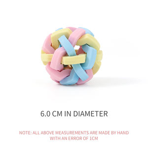 Toptan yüksek kaliteli Pet oyuncaklar köpekler renkli toksik olmayan kokusuz kauçuk Interactivetinkle topu köpek çiğnemek oyuncak - Product Image 4