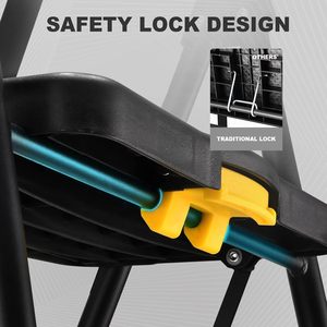 Household <b>Folding</b> Telescopic A Frame Ladder With Handrail Multi-Function <b>Step</b> <b>Stool</b> Climbing Ladder Storage Stand - Product Image 2