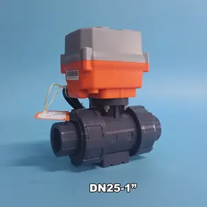 2-дюймовый шаровой клапан, материалы-ХПВХ НПВХ клапан диск моторизованный шаровой клапан