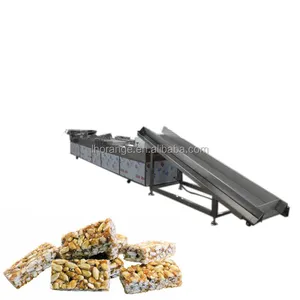 Automatische Sesam Snacks Bar Extruder Machine Granen Broos Productielijn Eiwit Moer Candy Bar Making Machine