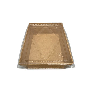 Respetuoso del medio ambiente desechables de papel Kraft personalizada impresa <span class=keywords><strong>Sushi</strong></span> caja de comida rápida con tapa - Product Image 2