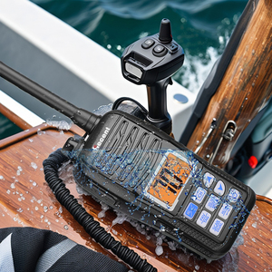 Alta calidad IPX7 impermeable de mano Marina Radio Vhf transceptor 10km Talk <span class=keywords><strong>Ran</strong></span> Radio portátil bidireccional sistema de batería de mar - Product Image 1