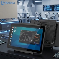 PC industriel tactile sans ventilateur de 19, 21,5 pouces, intégré Android Linux Win 10 11, tout-en-un, avec aluminium IP65 pour l'automatisation