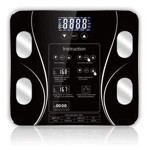 Электронные умные весы Mi, умный напольный прибор для измерения массы тела и индекса жира в ванной комнате, с ЖК-дисплеем