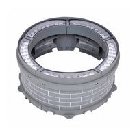 Projecteur LED d'extérieur étanche 220V pour éclairage d'arbre, coloré, haute tension, avec anneau inséré pour piliers