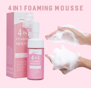 <span class=keywords><strong>Nettoyant</strong></span> visage à l'<span class=keywords><strong>acide</strong></span> <span class=keywords><strong>salicylique</strong></span>, <span class=keywords><strong>nettoyant</strong></span> moussant 4 en 1, <span class=keywords><strong>nettoyant</strong></span> visage à l'<span class=keywords><strong>acide</strong></span> aminé et à la vitamine C, marque privée, 120 ml - Product Image 1