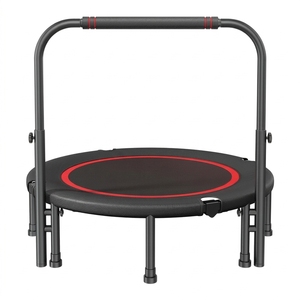 Mini <span class=keywords><strong>trampoline</strong></span> pliable d'intérieur, <span class=keywords><strong>trampoline</strong></span> rond de <span class=keywords><strong>fitness</strong></span>, équipement d'exercice portable pour la maison, pour adultes et enfants - Product Image 4