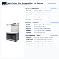 Cabine d'évaluation des couleurs grand format sur pied ISO 3664 D65 D50 à 4 tiroirs pour l'impression et l'association des couleurs textiles
