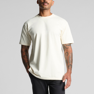 High Quality 100% Cotton Oversized <strong>Men's</strong> T-<strong>Shirt</strong> Custom Graphic Printing Short Sleeved Loose Fit Solid Pattern - Product Image 2
