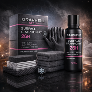 Kit de Revestimiento de Grafeno GRAPHONIX, Protección Nano Cerámica Ultra Brillante, Dureza 26H 12H, Barrera Hidrofóbica, 60um de Grosor, 10 Años de Duración para Autos - Product Image 1