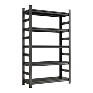Stock local : Étagères de rangement métalliques robustes à 5 niveaux avec rails pour entrepôt, en acier, entrepôt américain - Product Image 1