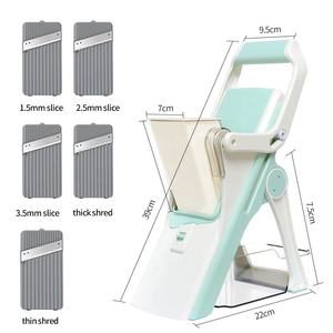 Trancheuse à viande multifonction avec râpe, 1 pièce, accessoires de cuisine, trancheur manuel sans danger, pour <span class=keywords><strong>oignon</strong></span>, végétariennes, gelées, Mandoline, légumes - Product Image 6