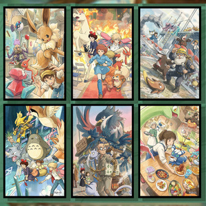 Nouvelle collection ultra premium de cartes artistiques de style Ghibli Pokémon, design exclusif, par l'animation japonaise, pour unisexe - Product Image 5