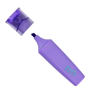 Ensemble de stylos surligneurs pastel scintillants, 4 <span class=keywords><strong>couleurs</strong></span>, stylos fluorescents chatoyants pour enfants, bricolage artistique - Product Image 3