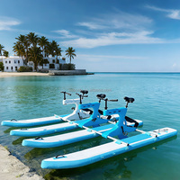 Nouveau design de vélo aquatique pour adultes, pédale en PVC gonflable de haute qualité, vélo simple, équipement de loisirs, bateaux à pédales aquatiques à vendre
