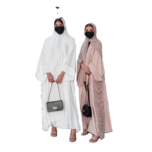 Abaya de Dubái para vestido musulmán, hijab de fábrica con patrón de punto, Código hs, imágenes de vestido islámico
