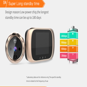 Hot Selling 2,8 Zoll elektronische visuelle Türklingel Guckloch Cam Tür Überwachungs kamera mit Videos Tür Telefone - Product Image 2