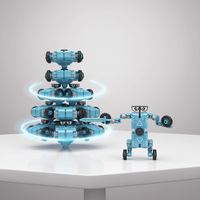 Mainan Edukasi STEM Fidget Toy Robot Mobil Gyroscopic Spinner yang Dapat Berubah Bentuk 3D, Hadiah untuk Anak-Anak & Dewasa