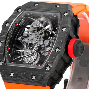 Montre sportive en fibre de carbone, ultralégère, mouvement automatique à remontage automatique, verre résistant aux rayures, idéale pour la randonnée, montre décontractée - Product Image 3