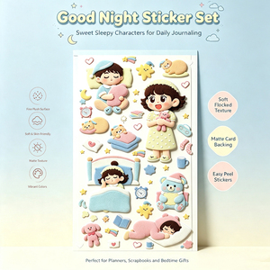 สติกเกอร์ 3 มิติ ลายการ์ตูนหมี เค้ก โดนัท เนื้อนุ่มแบบกำมะหยี่ ตกแต่ง DIY ผิวด้าน - Product Image 2