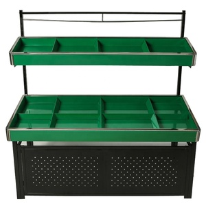 Scaffale per Supermercato di Alta Gamma, Espositore Metallico Monofacciale per Frutta e Verdura, Qualità Superiore - Product Image 4