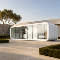 Meilleures ventes : Maison conteneur modulaire iconique Fast-Track de 20/40 pieds, type Apple Cabin, 2 chambres, avec alimentation solaire
