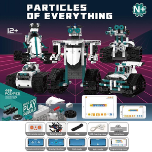 <span class=keywords><strong>Robot</strong></span> Giocattolo STEM <span class=keywords><strong>DIY</strong></span>: Set di Costruzioni con Componenti Elettronici in Plastica ABS per Bambini - Blocchi di Costruzione Intelligenti Controllabili, Regalo - Product Image 4