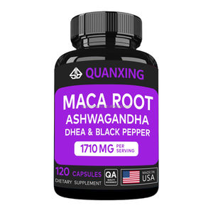 Cápsulas de Extracto Herbal Orgánico de Raíz de Maca y Ashwagandha para Hombre, Apoya la Salud Masculina y el Control de la Energía, 60 Cápsulas - Product Image 5