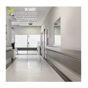 Factory Wholesale Lightweight Fiber Cement Board Wall Hotel Hospital Partition Asbestos-free CE Approve Calcium Silicate