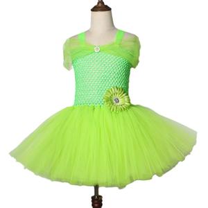 Disfraz de Princesa con Tutú de Malla Verde para Niñas MINCO, Disfraz de Cosplay de TV y Películas para Halloween, Hada <span class=keywords><strong>Campanilla</strong></span> - Product Image 5