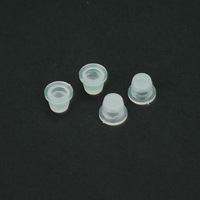 Bouchon en plastique transparent de haute qualité avec bouchon de bouteille de 18mm à trou rond et bouchon de disque de 28mm pour embouts en PE