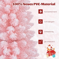 Arbre de Noël artificiel personnalisable de 150 cm, arbre en crayon rose, décorations de Noël, fournitures