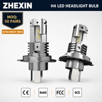 Ampoules de phares LED H4 6000K blanc froid super lumineuses, remplacement halogène Plug and Play pour voiture, camion, SUV