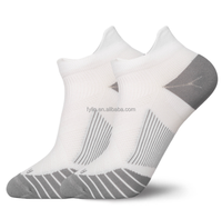 Chaussettes de compression athlétiques unisexes pour hommes - Séchage rapide et respirantes, antidérapantes, motif géométrique, écologiques pour l'été