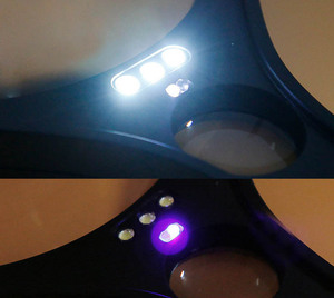 Loupe LED <span class=keywords><strong>2026</strong></span>, loupe en acrylique avec UV, loupe à double lentille - Product Image 2