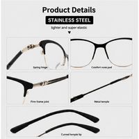 Gafas Ópticas TR90 de Alta Calidad con Montura Retro Plana, Diseño Moderno con Estampado, Montura de Gafas Retro a la Moda ZgGKha