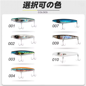 Esche Galleggianti da Pesca: Walk the Dog, Pencil, Stickbait Galleggianti e Subacquee per Acqua Salata, per la Pesca di Grossi Predatori come Spigola e Trota, Accessori - Product Image 5