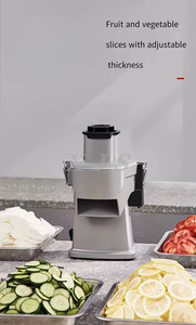 Top Seller commerciale carote pesante pomodoro affettatrice taglierina cipolla con tagliere incorporato per ristorante o uso domestico - Product Image 4